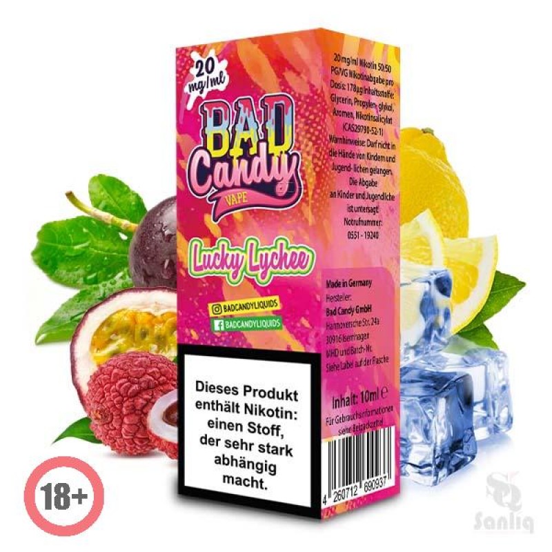 Bad Candy Lucky Lychee Nikotinsalz Liquid 10ml 20m...