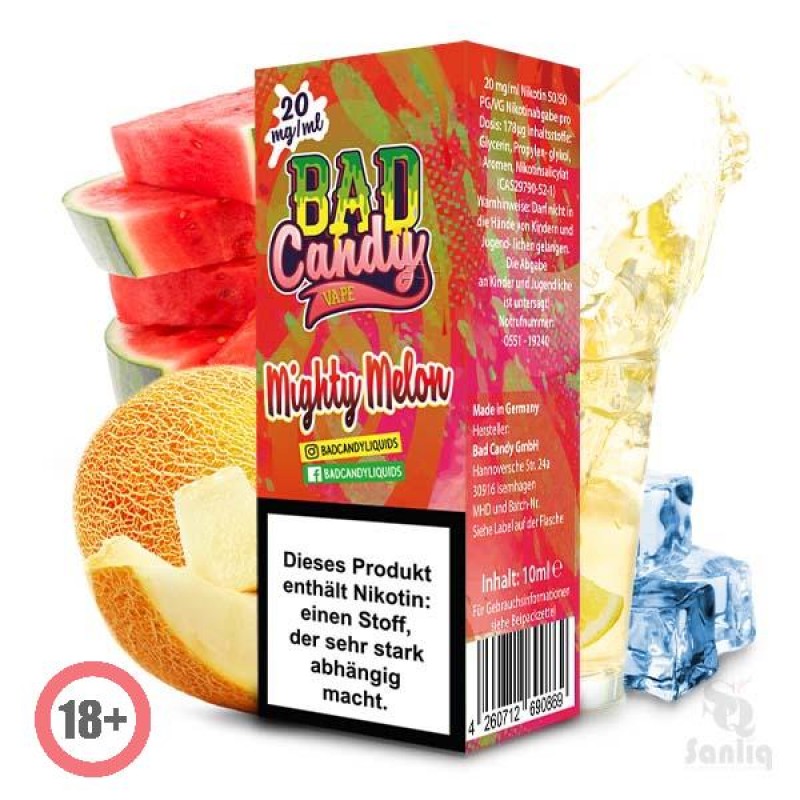 Bad Candy Mighty Melon Nikotinsalz Liquid 10ml 20m...