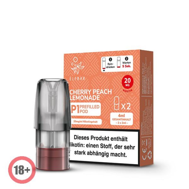 Elfbar Mate500 P1 Pod - Cherry Peach Lemonade