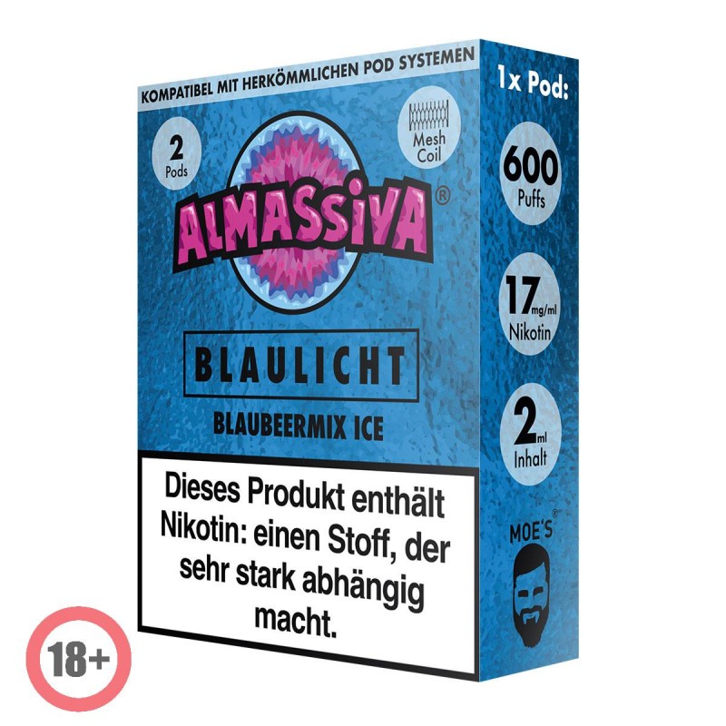Almassiva prefilled Pod - Blaulicht 17mg/ml