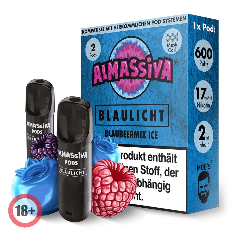 Almassiva prefilled Pod - Blaulicht 17mg/ml