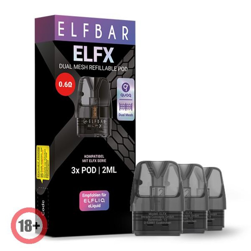 Elfbar Elfx Refillable Pod 0.6 Ohm