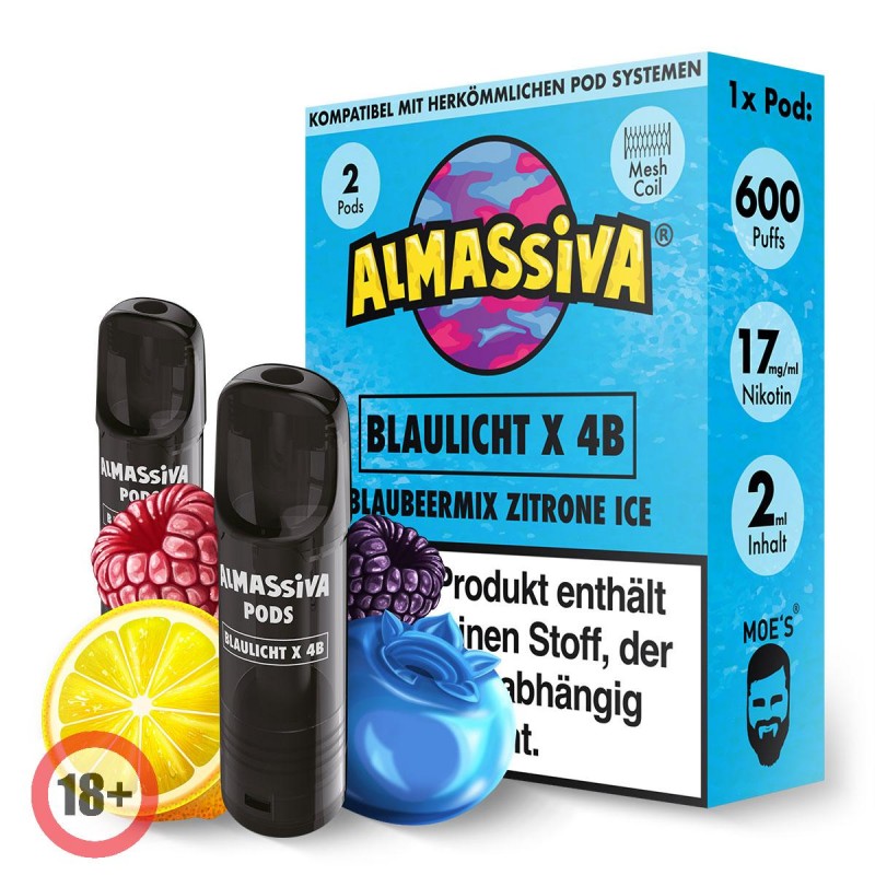 Almassiva prefilled Pod - Blaulicht X 4B 17mg/ml