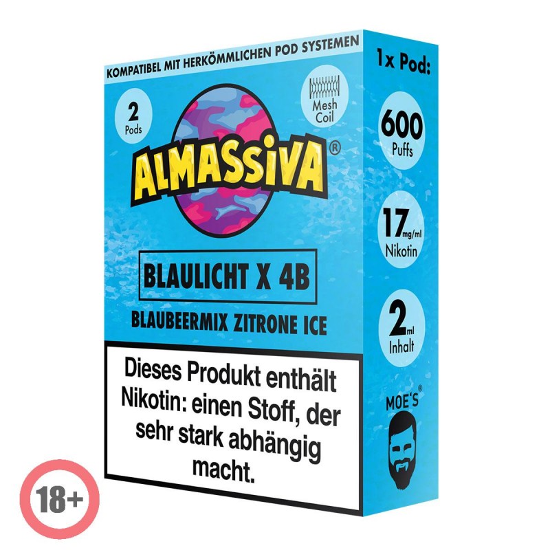 Almassiva prefilled Pod - Blaulicht X 4B 17mg/ml