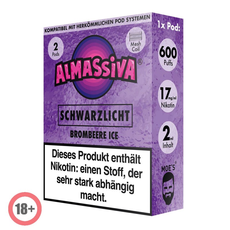 Almassiva prefilled Pod - Schwarzlicht 17mg/ml