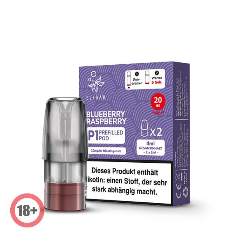 Elfbar Mate500 P1 Pod - Blueberry Raspberry