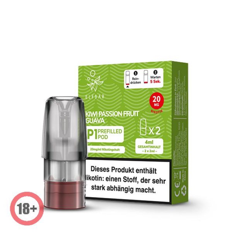Elfbar Mate500 P1 Pod - Kiwi Passion Fruit Guava