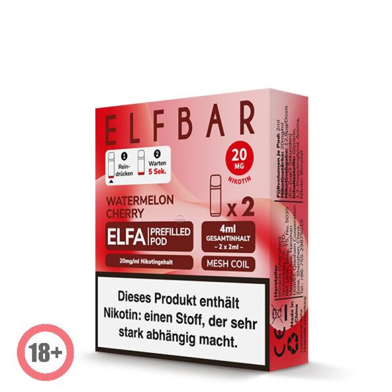 Elfbar ELFA CP Prefilled Pod - Watermelon Cherry 20mg