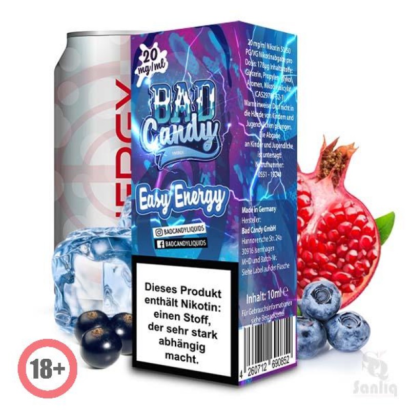 Bad Candy Easy Energy Nikotinsalz Liquid 10ml 20mg