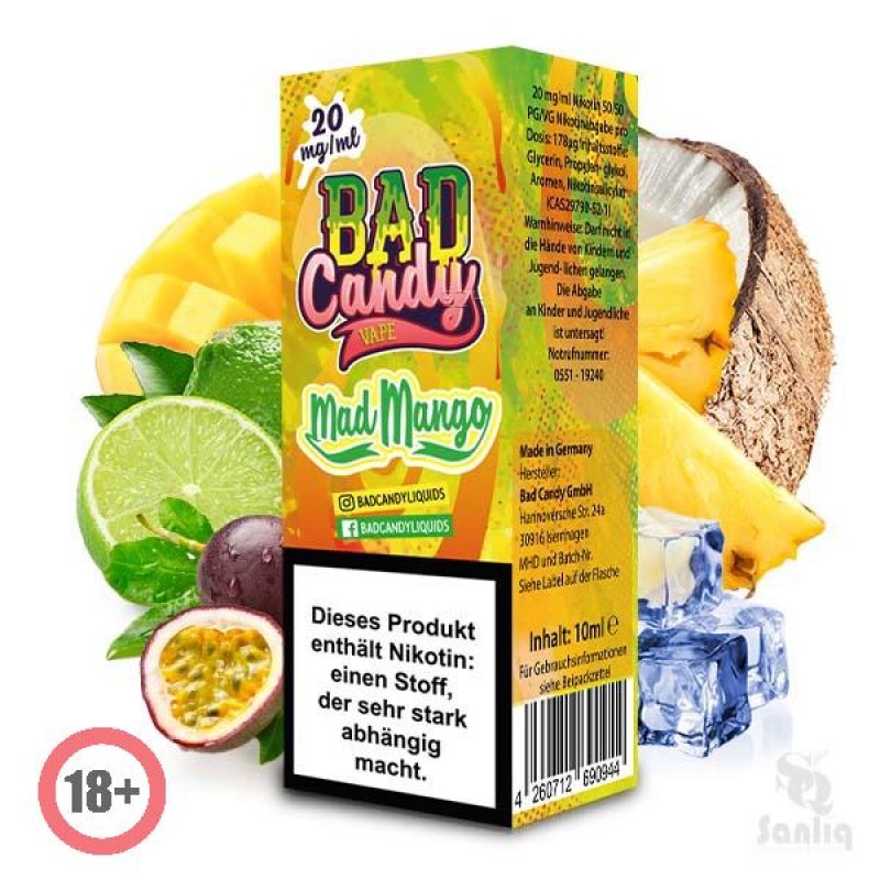 Bad Candy Mad Mango Nikotinsalz Liquid 10ml 20mg
