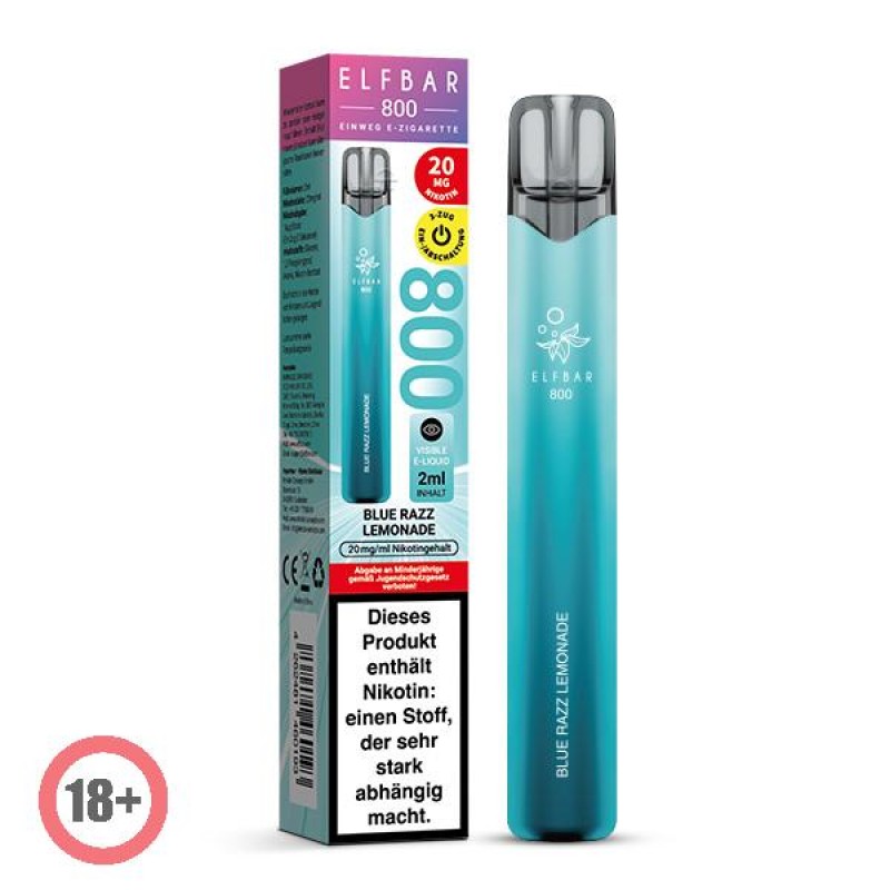Elfbar 800 Einweg E-Zigarette - Blue Razz Lemonade 20mg