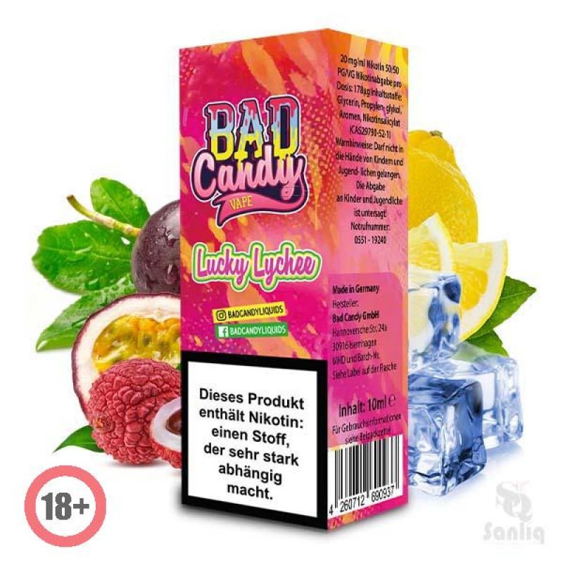 Bad Candy Lucky Lychee Nikotinsalz Liquid 10ml 10m...