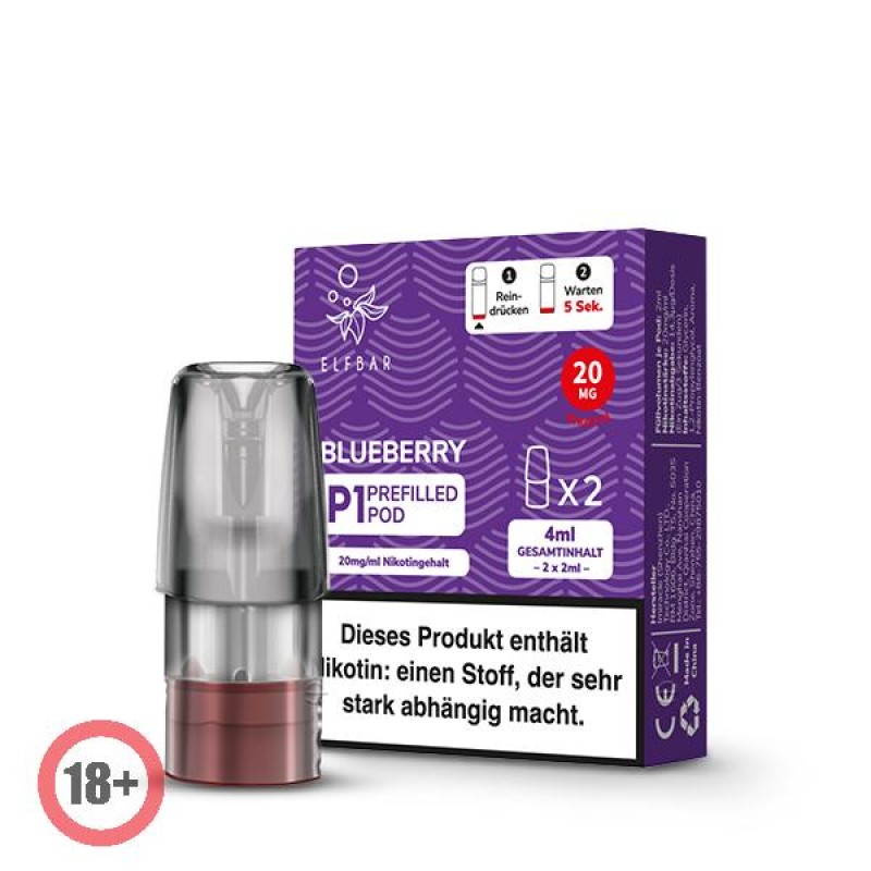 Elfbar Mate500 P1 Pod - Blueberry