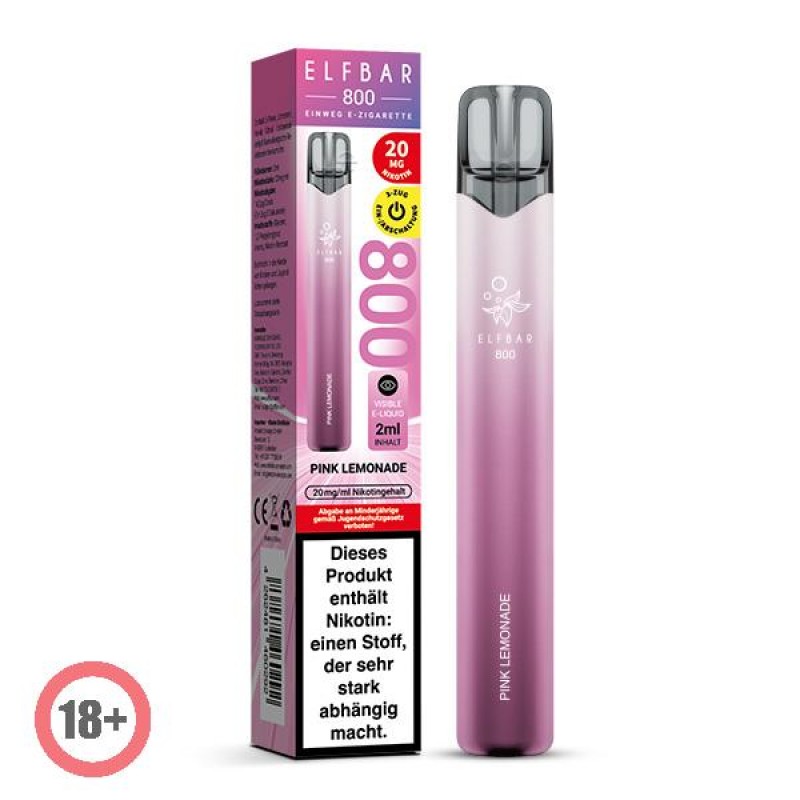 Elfbar 800 Einweg E-Zigarette - Pink Lemonade 20mg