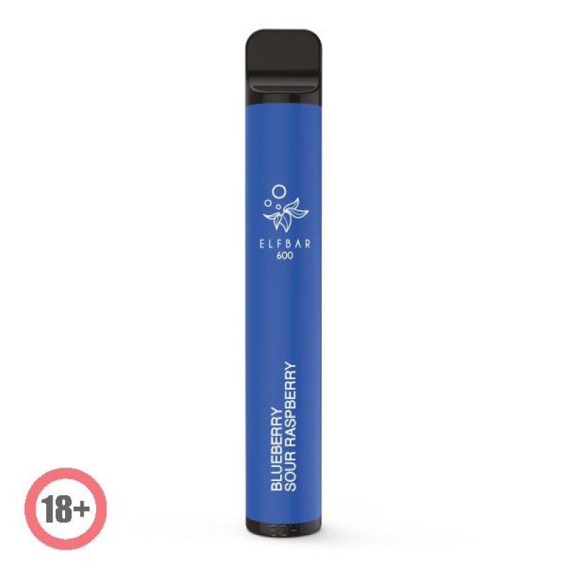 Elfbar 600 Einweg E-Zigarette Blueberry Sour Raspberry (Nikotinfrei)