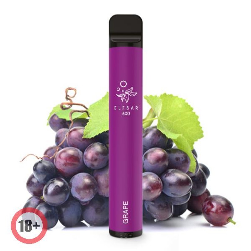 Elfbar 600 Einweg E-Zigarette Grape (Nikotinfrei)