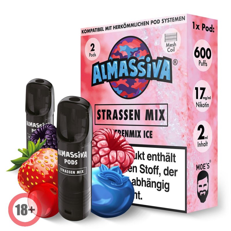 Almassiva prefilled Pod - Strassen Mix 17mg/ml