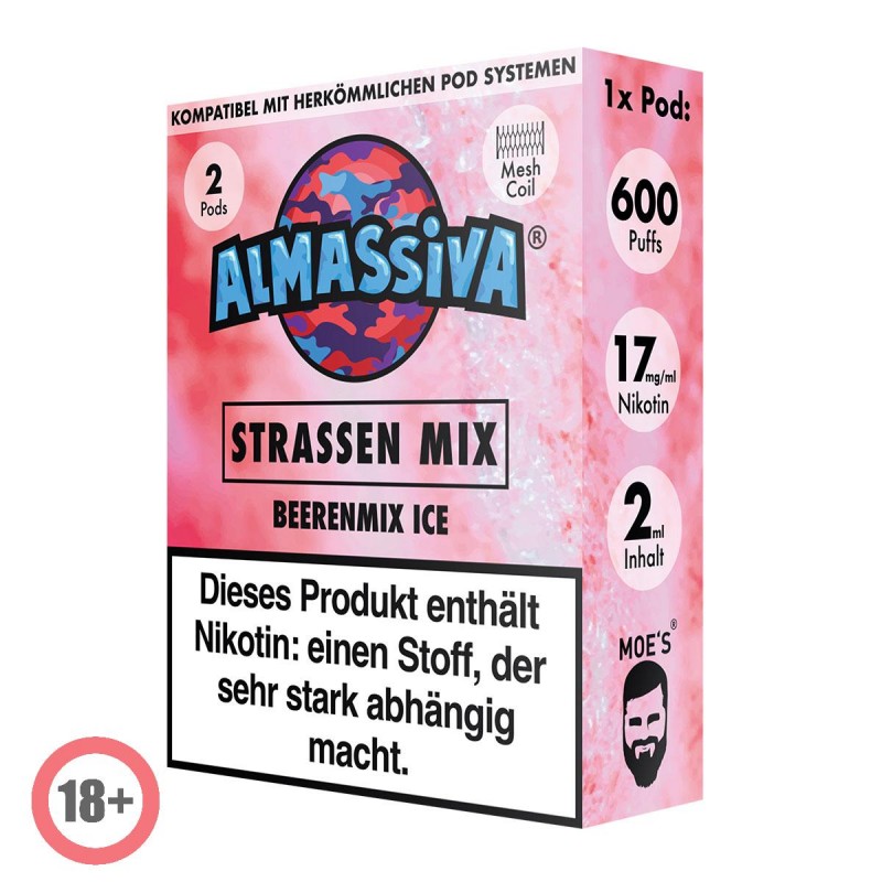 Almassiva prefilled Pod - Strassen Mix 17mg/ml