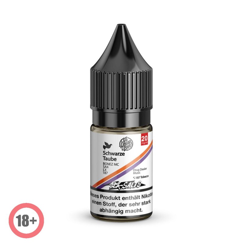 187 Straßenbande Nikotinsalz Liquid - Schwarze Taube 10ml 20mg
