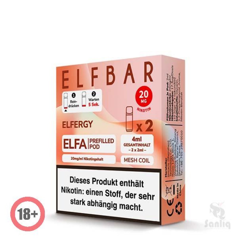 Elfbar ELFA CP Prefilled Pod - Elfergy 20mg