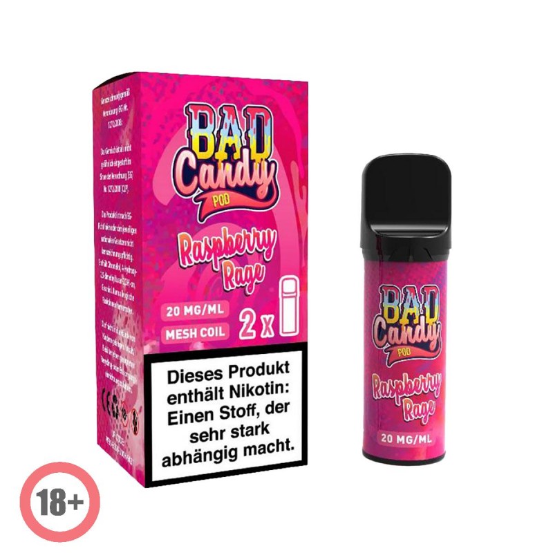 Bad Candy Pod2Go prefilled Pod - Raspberry Rage 20...