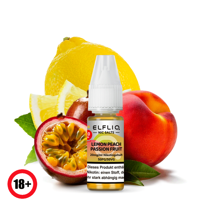 Elfbar Elfliq Lemon Peach Passion Fruit Nikotinsal...