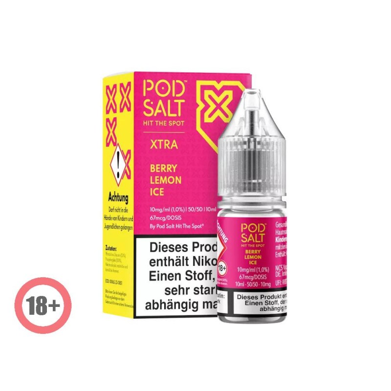 Pod Salt XTRA Berry Lemon Ice Nikotinsalz Liquid 10ml 10mg