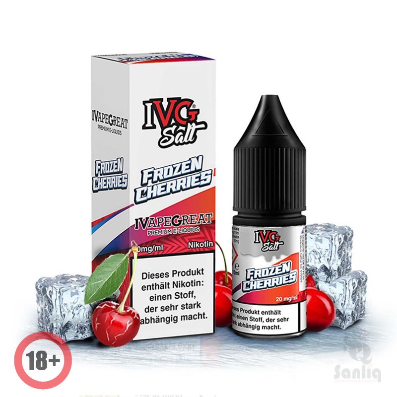 IVG CHRUSHED Froozen Cherries Nikotinsalz Liquid 1...