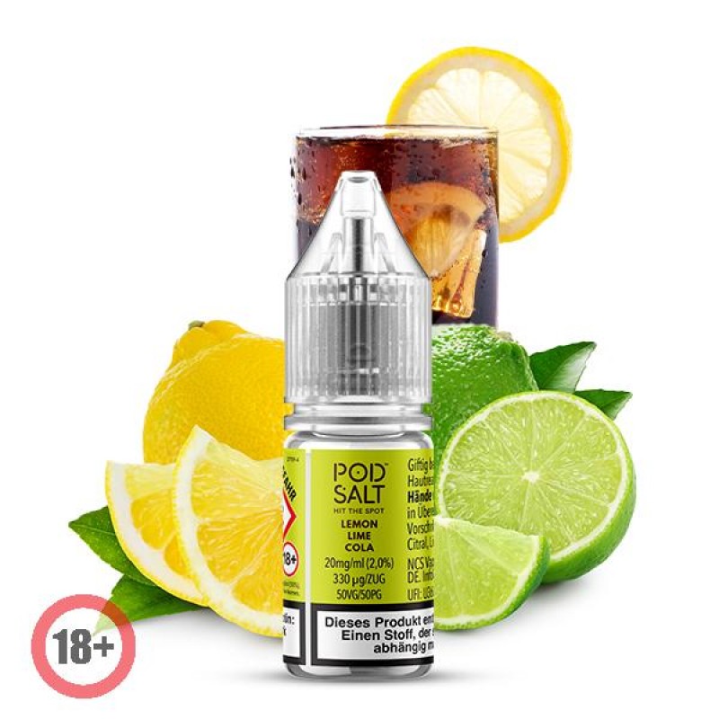 Pod Salt XTRA Lemon Lime Cola Nikotinsalz Liquid 1...