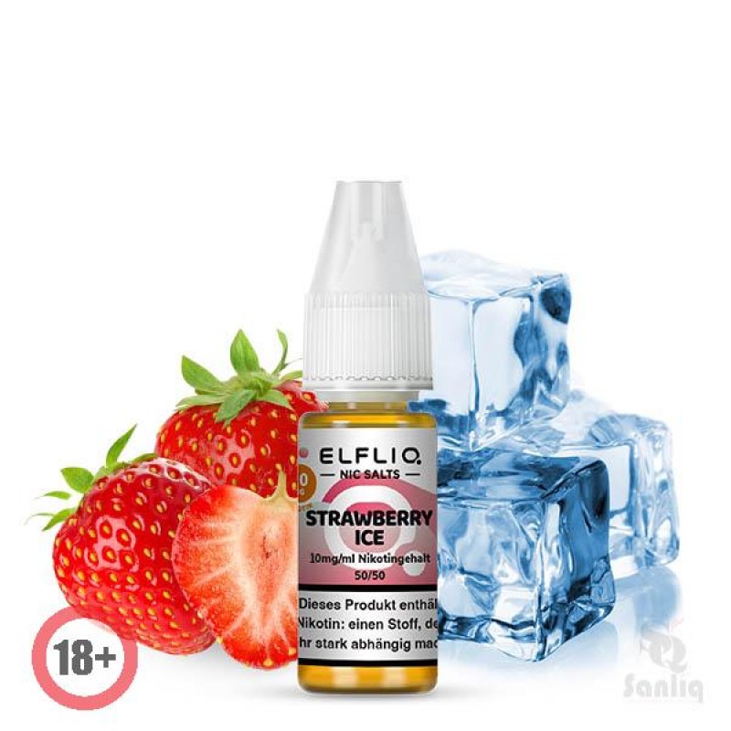 Elfbar Elfliq Strawberry Ice Nikotinsalz Liquid 10...