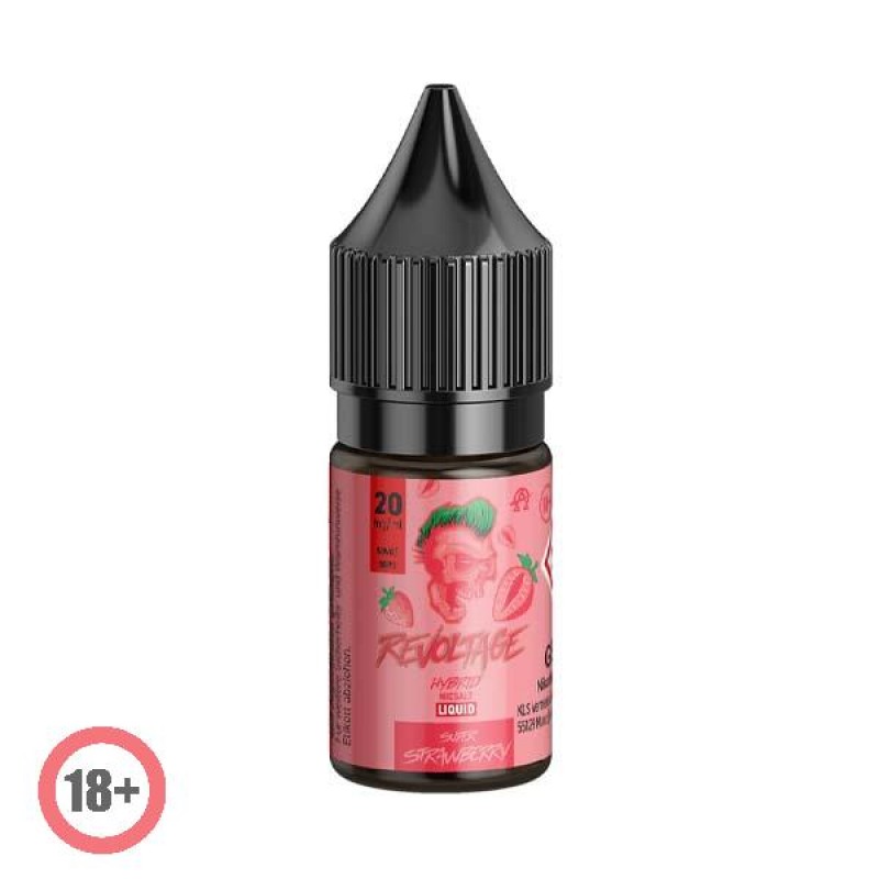 Revoltage Super Strawberry Hybrid Nikotinsalz Liqu...