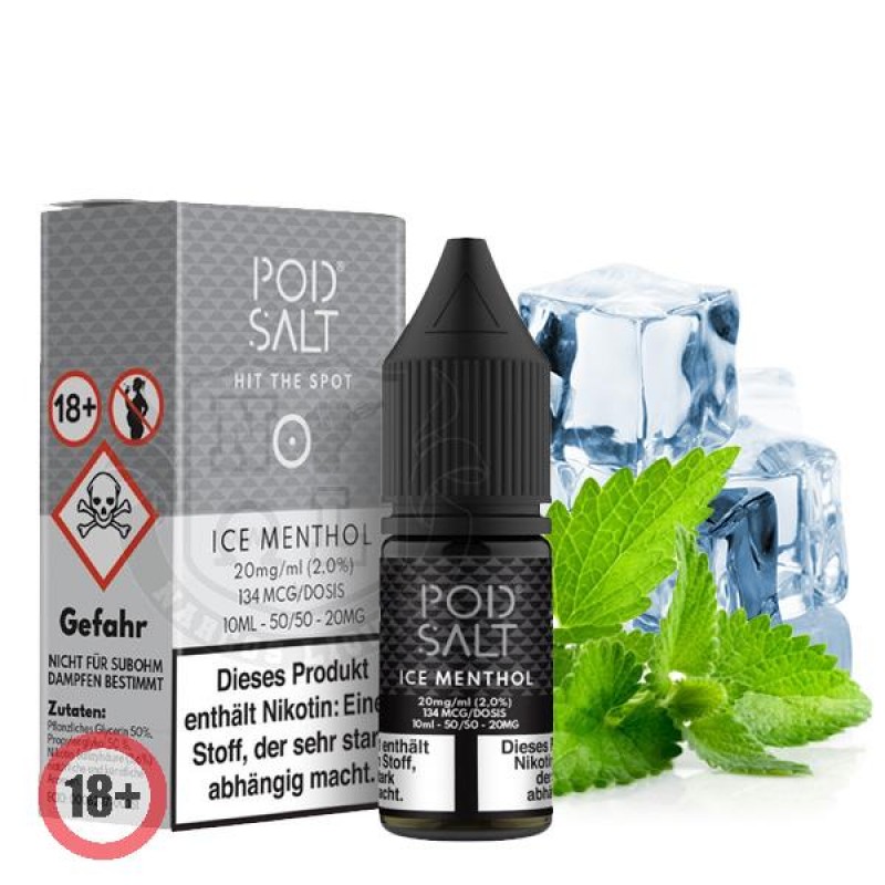 Pod Salt Ice Menthol Nikotinsalz Liquid 10ml 20mg