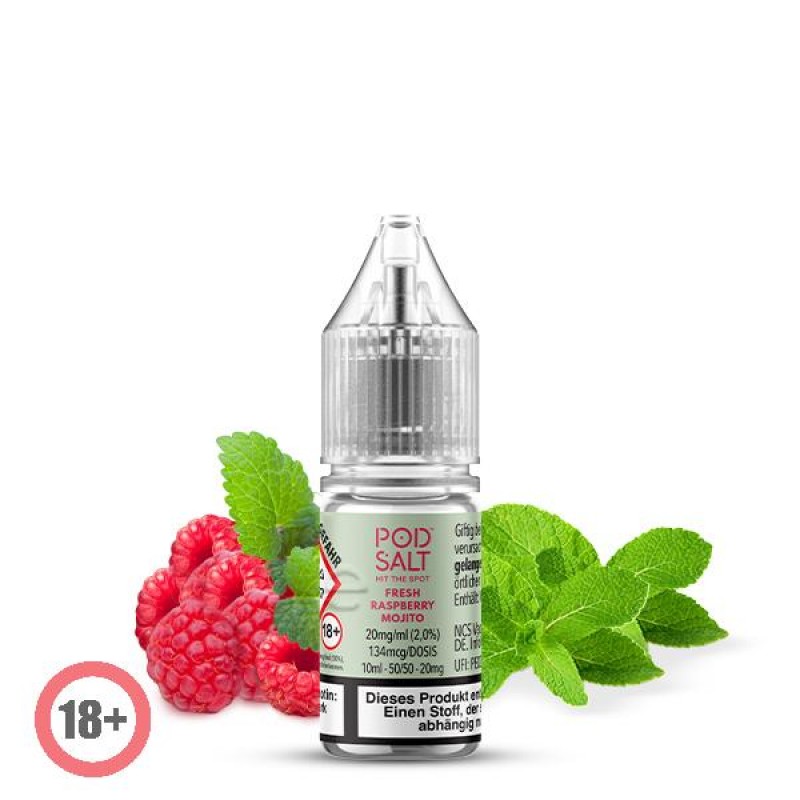 Pod Salt XTRA Fresh Raspberry Mojito Nikotinsalz L...
