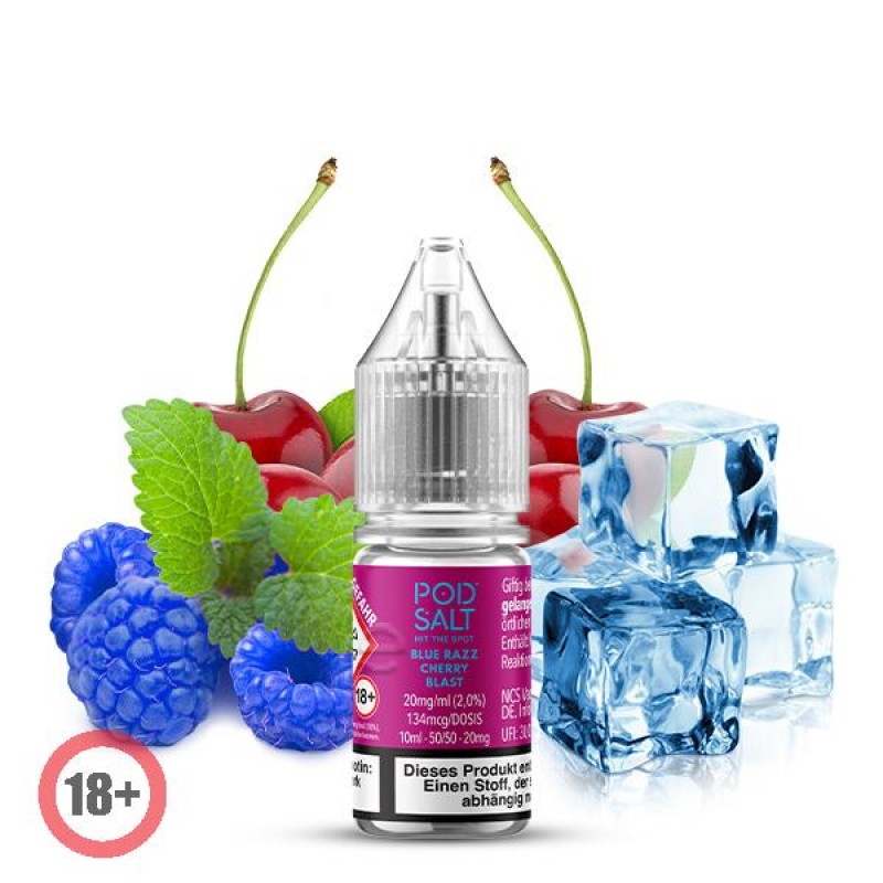 Pod Salt XTRA Blue Razz Cherry Blast Nikotinsalz L...
