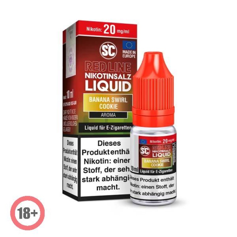 SC RED LINE Banana Swirl Cookie Nikotinsalz Liquid...