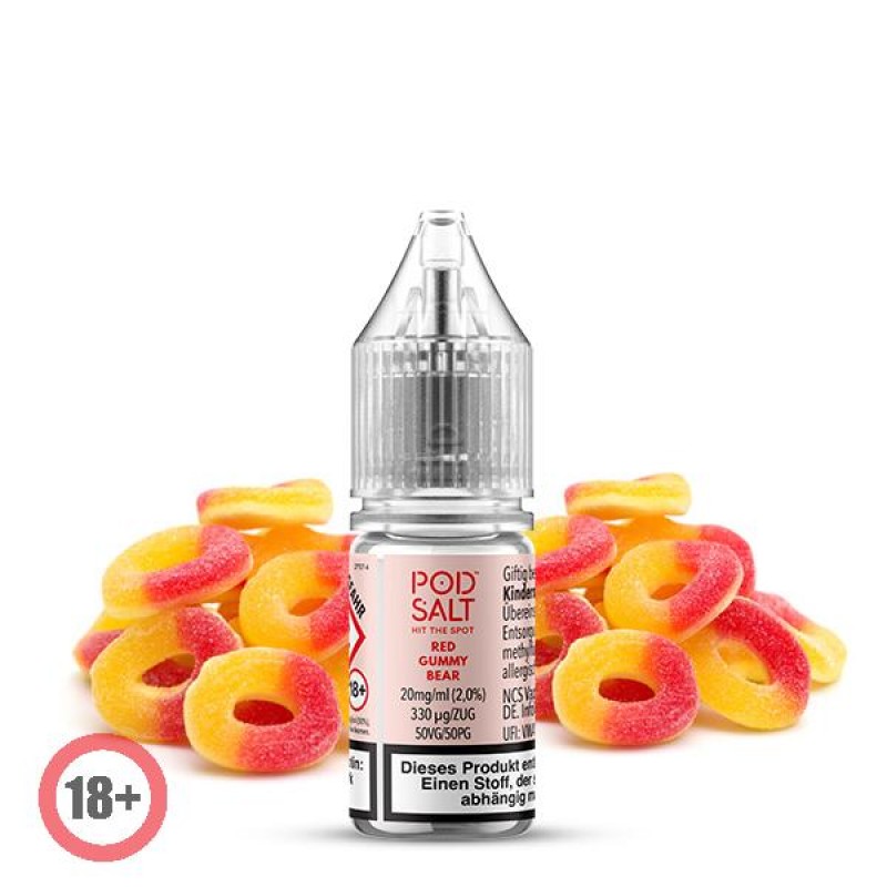Pod Salt XTRA Red Gummy Bear Nikotinsalz Liquid 10...