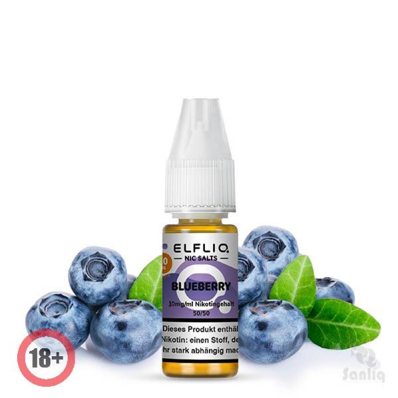Elfbar Elfliq Blueberry Nikotinsalz Liquid 10ml 10...