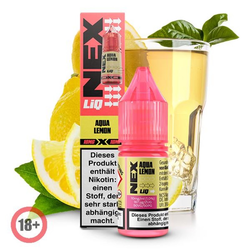 Pod Salt Nexliq Aqua Lemon Nikotinsalz Liquid 10ml...