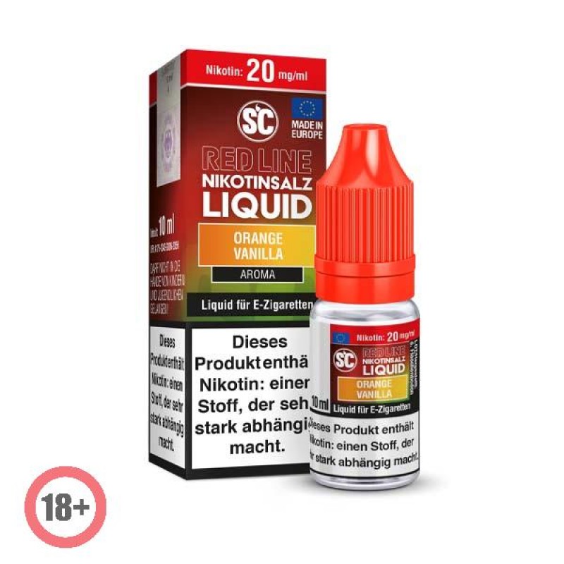 SC RED LINE Orange Vanilla Nikotinsalz Liquid 10ml...