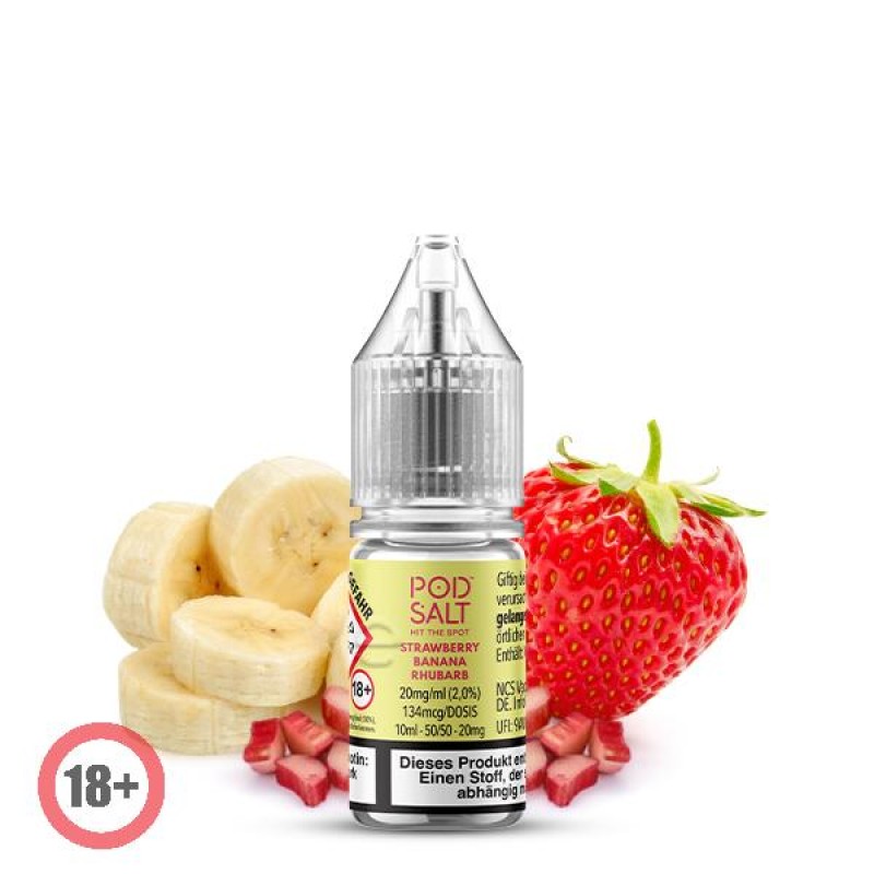 Pod Salt XTRA Strawberry Banana Rhubarb Nikotinsal...