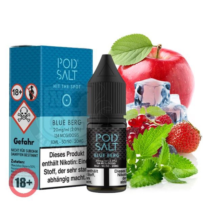 Pod Salt Blue Berg Nikotinsalz Liquid 10ml 20mg