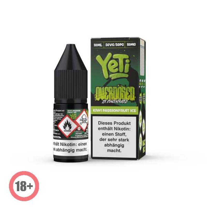 Yeti Overdosed Kiwi Passionfruit Ice Nikotinsalz L...