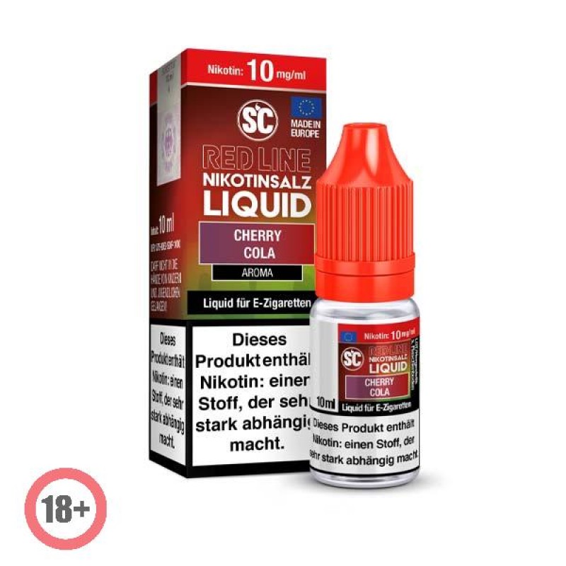 SC RED LINE Cherry Cola Nikotinsalz Liquid 10ml 10...