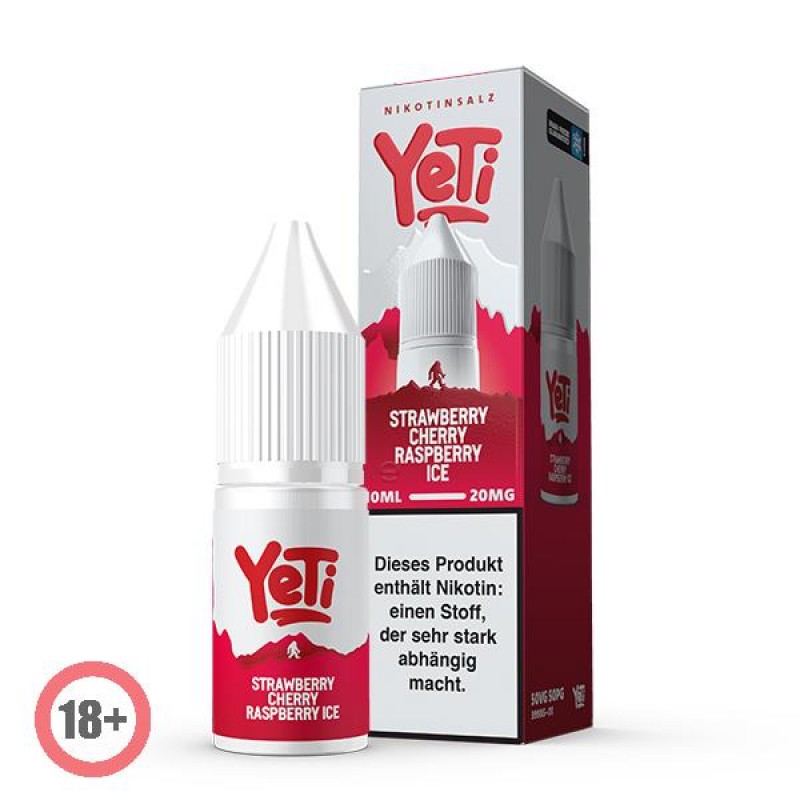 Yeti Summit Strawberry Cherry Raspberry Ice Nikotinsalz Liquid 10ml 20mg