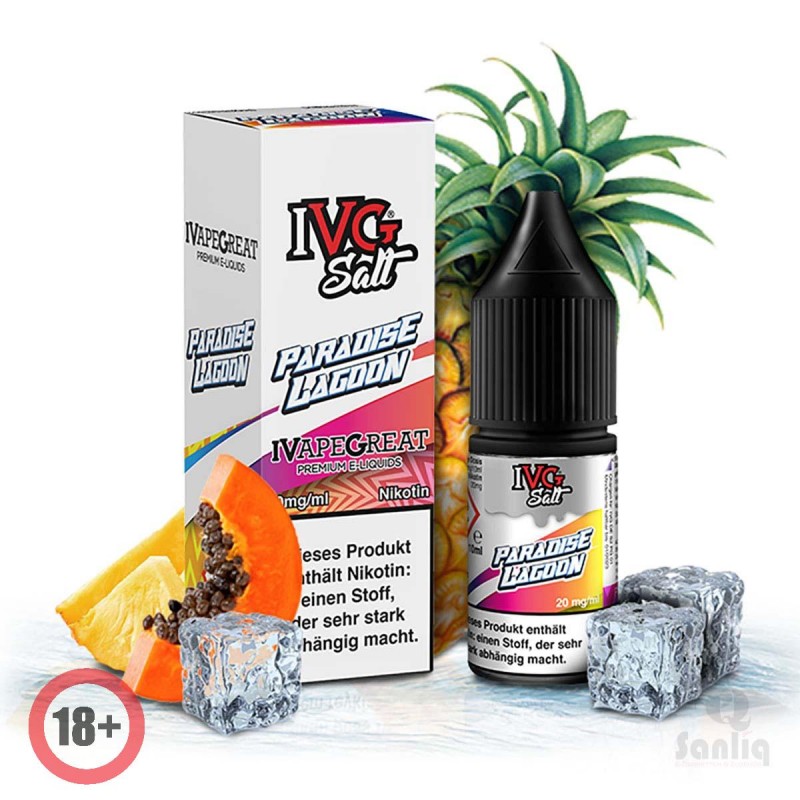 IVG CHRUSHED Paradise Lagoon Nikotinsalz Liquid 10...