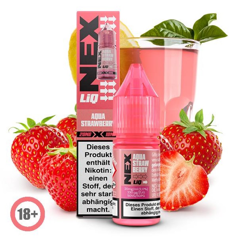 Pod Salt Nexliq Aqua Strawberry Nikotinsalz Liquid...