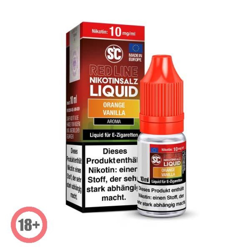 SC RED LINE Orange Vanilla Nikotinsalz Liquid 10ml...