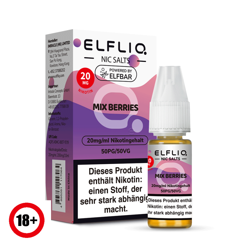 Elfbar Elfliq Mix Berries Nikotinsalz Liquid 10ml 20mg