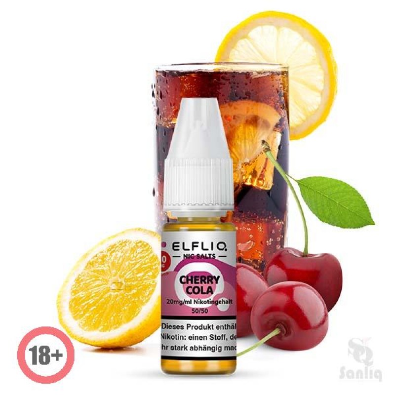 Elfbar Elfliq Cherry Cola Nikotinsalz Liquid 10ml ...
