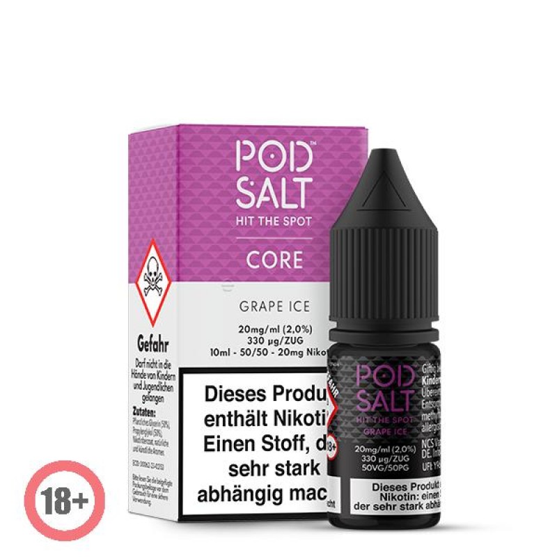 Pod Salt Grape Ice Nikotinsalz Liquid 10ml 20mg